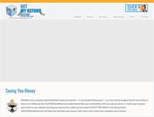 Tablet Screenshot of getmyrefundnow.com